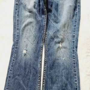 Silver Aiko Distressed Jeans P701